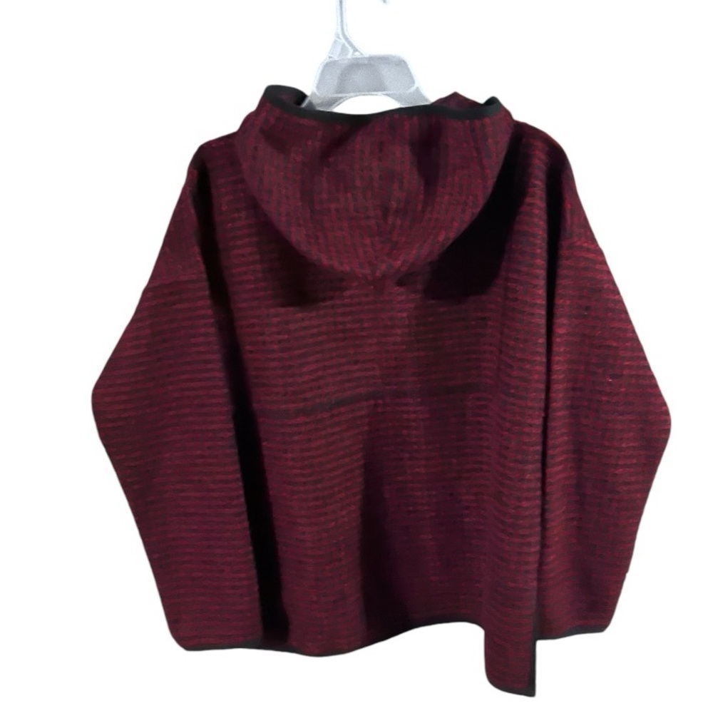 EUC Womens Madewell Brushed Houndstooth Hoodie Wool Blend Size M - Picture 5 of 6